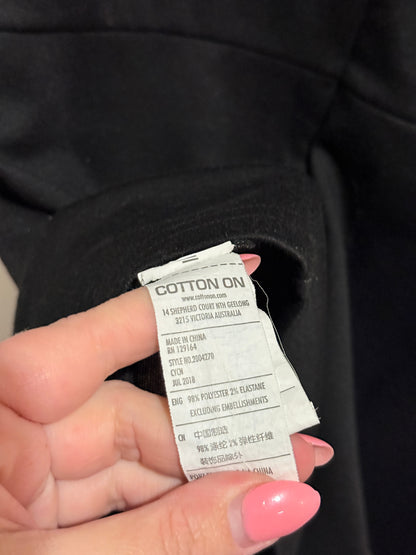 Cotton On Black Mini Dress - Size L