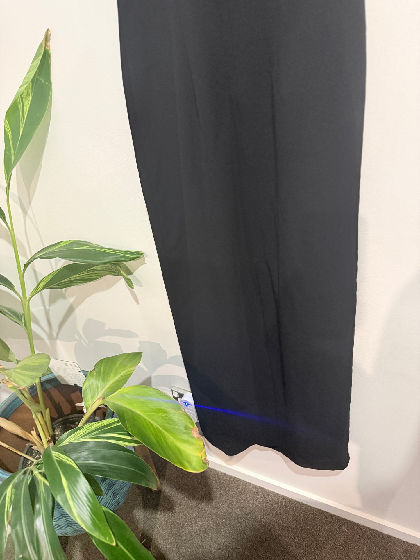 Annmaree Chambers (NZ) Black One-Shoulder Dress - 40cm u/arm