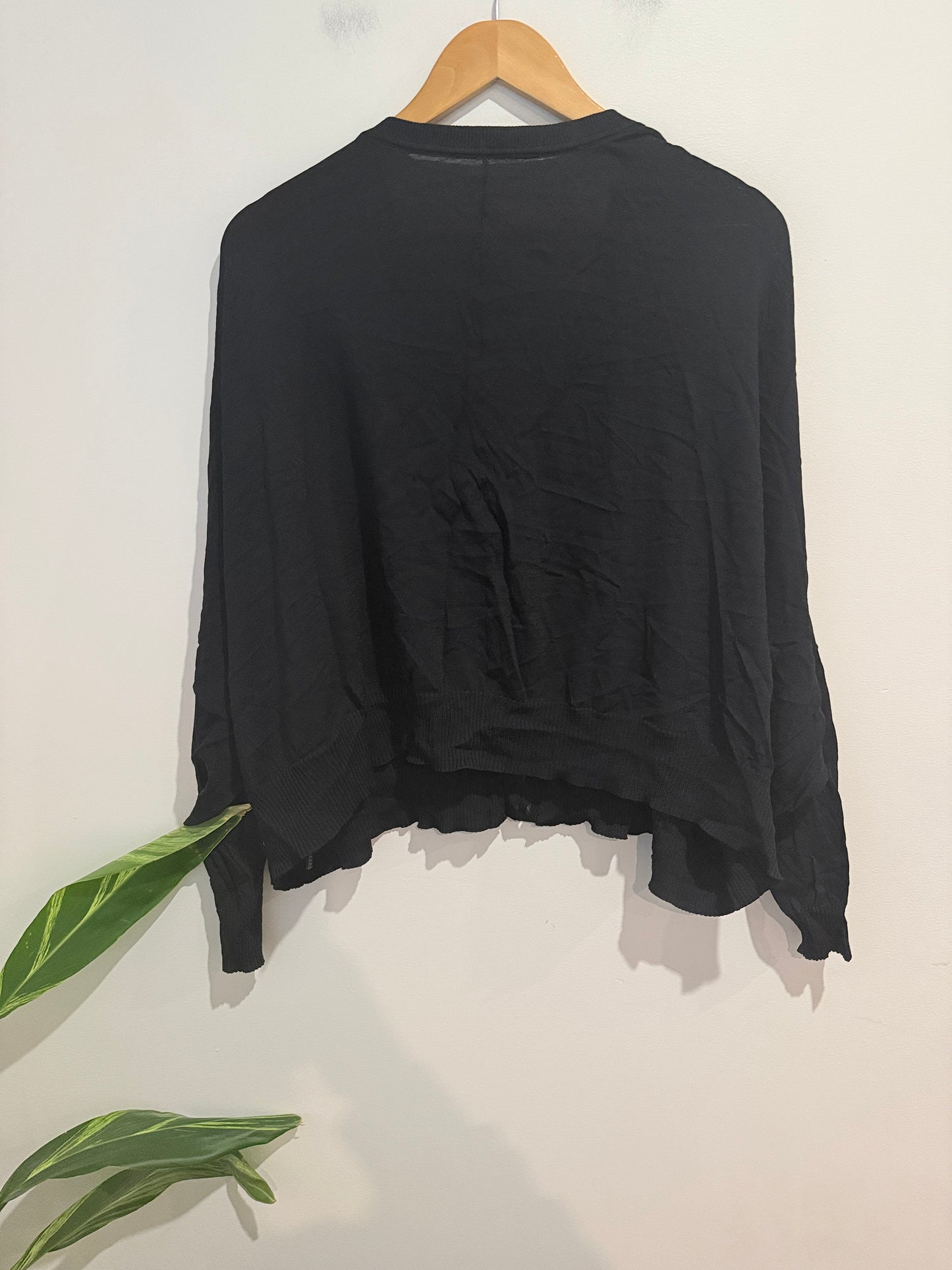 Moochi Black V-Neck Cardigan - Size M