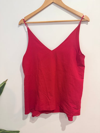 Forever New Red Cami Top - Size 10