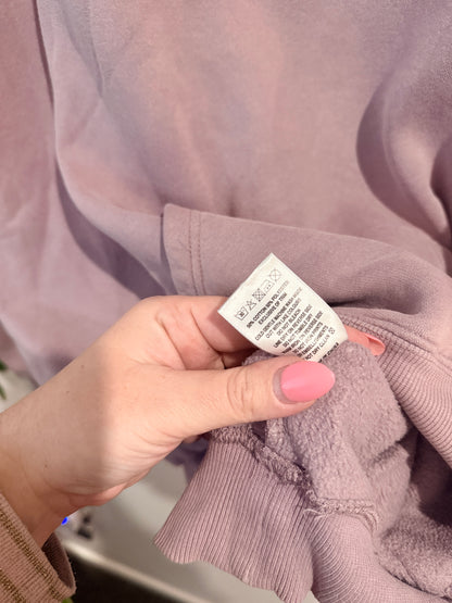YKTR Mauve "You Know" Embossed Hoodie - Size 2XL