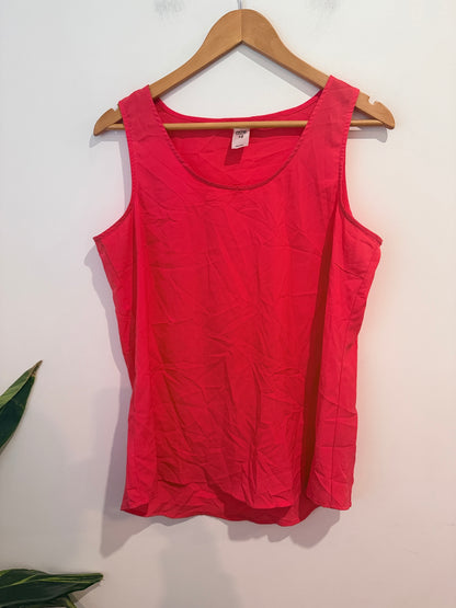 Now Coral Sleeveless Shell Top - Size 12