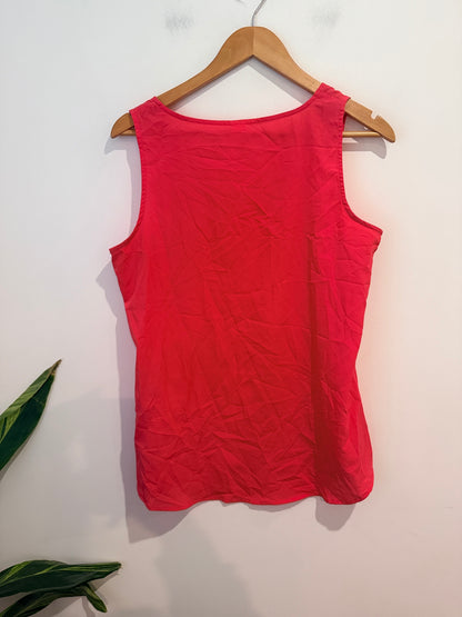 Now Coral Sleeveless Shell Top - Size 12