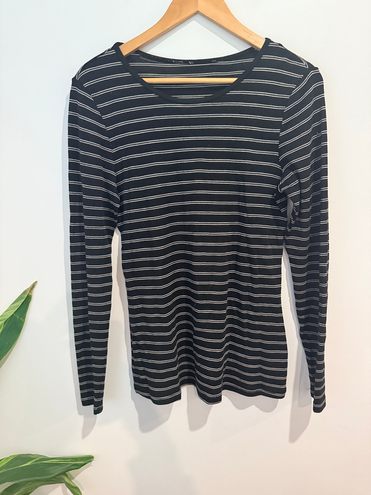 Cut Label Merino Striped Long Sleeve Top - 44cm u/arm