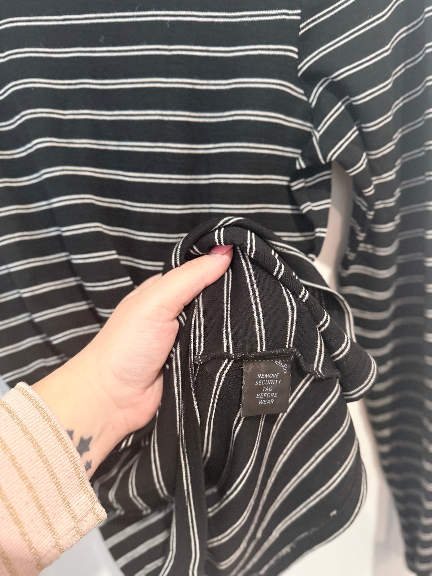 Cut Label Merino Striped Long Sleeve Top - 44cm u/arm