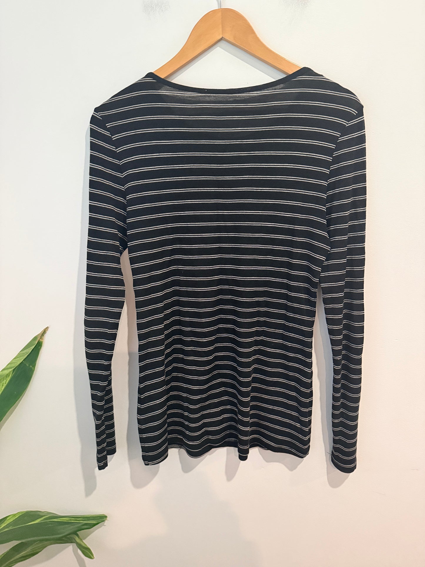 Cut Label Merino Striped Long Sleeve Top - 44cm u/arm