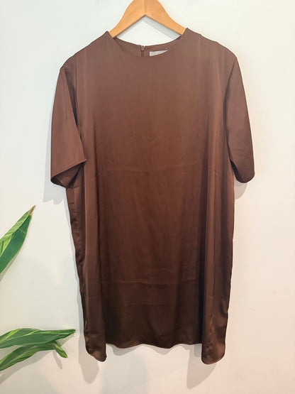 H&M Brown Shift Dress - L