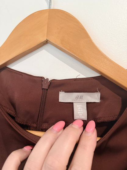 H&M Brown Shift Dress - L