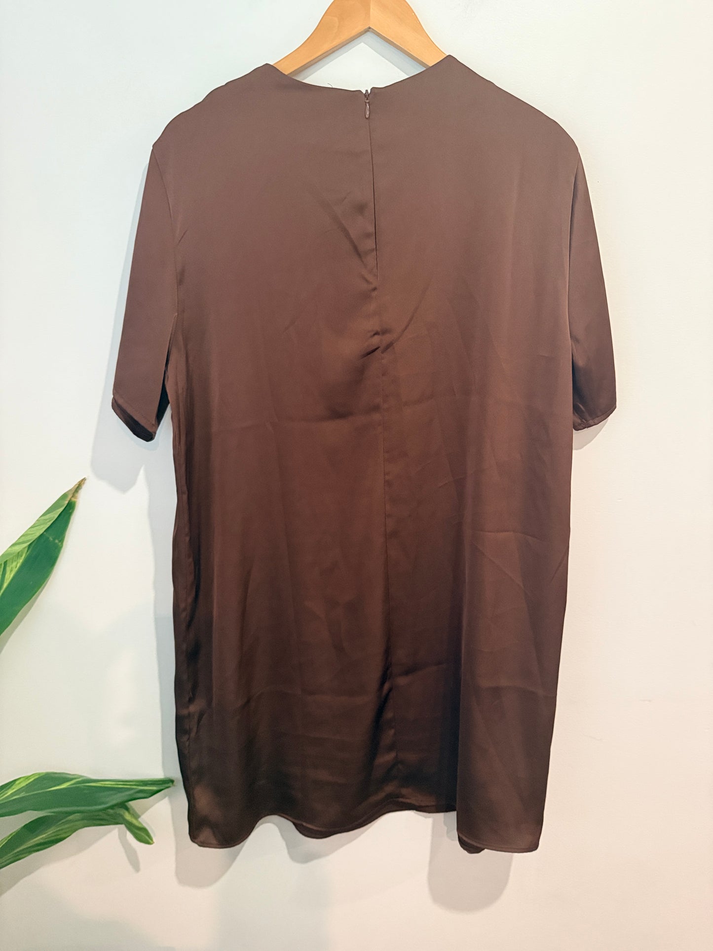 H&M Brown Shift Dress - L
