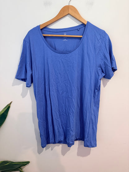 Favourites Blue Organic Cotton Tee - Size 20