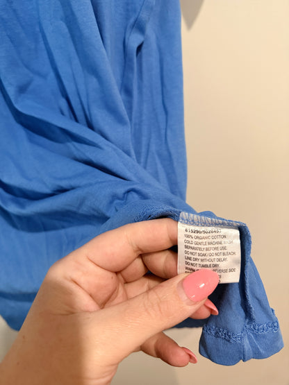 Favourites Blue Organic Cotton Tee - Size 20