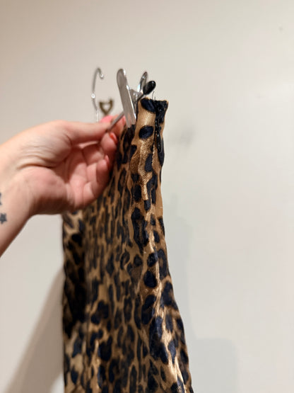 H & M Leopard Print Skirt Size 36