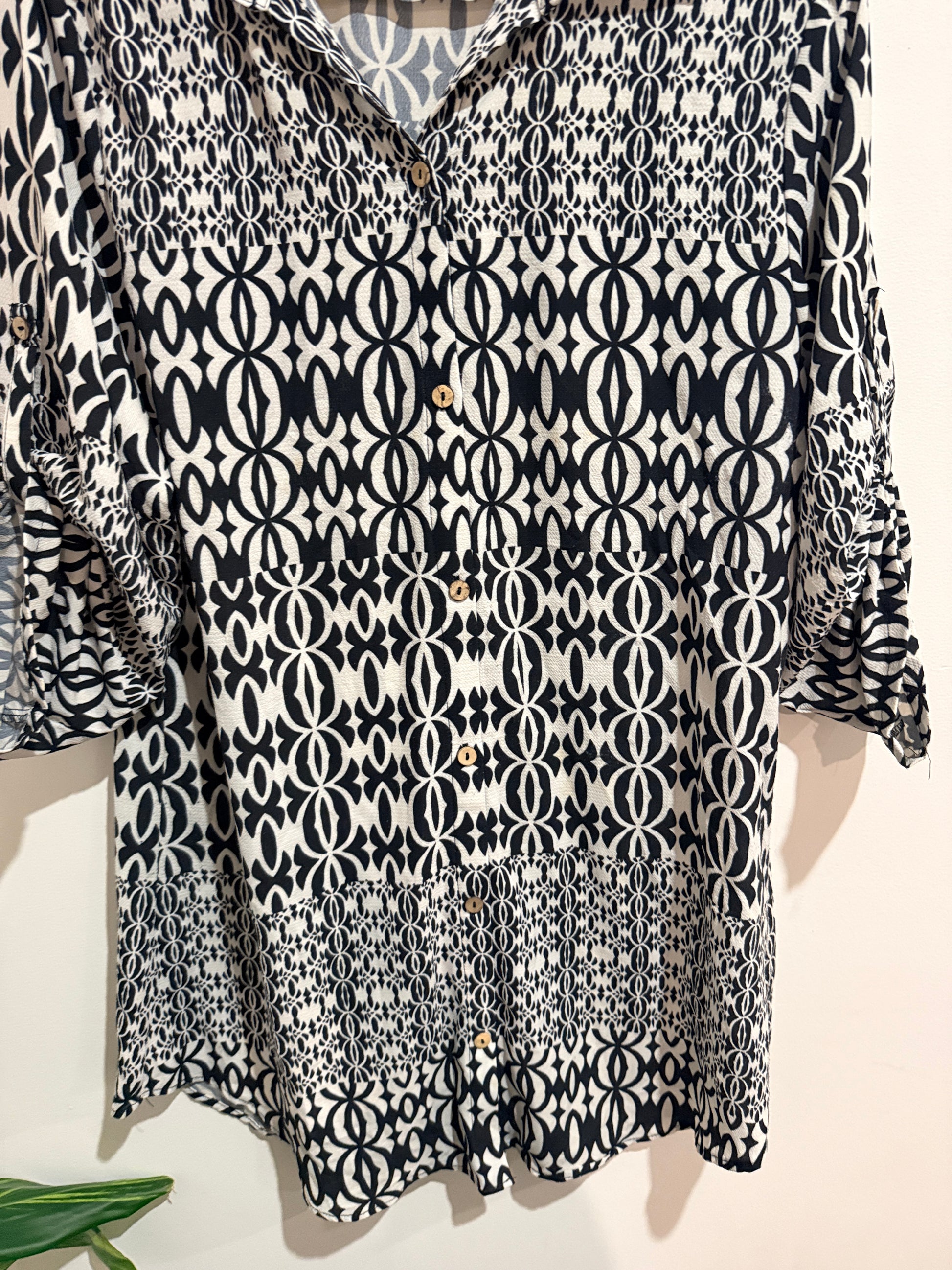 Misha Shirt Tunic Blouse Size 14