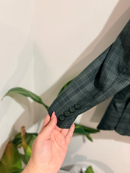 Brand Unknown Checkered Suit Jacket Size U/Arm to U/Arm 53cm