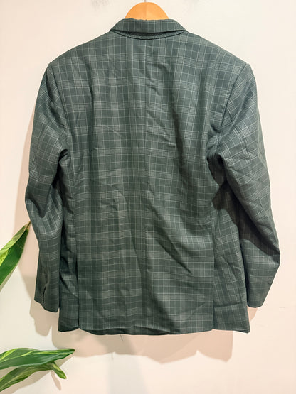 Brand Unknown Checkered Suit Jacket Size U/Arm to U/Arm 53cm