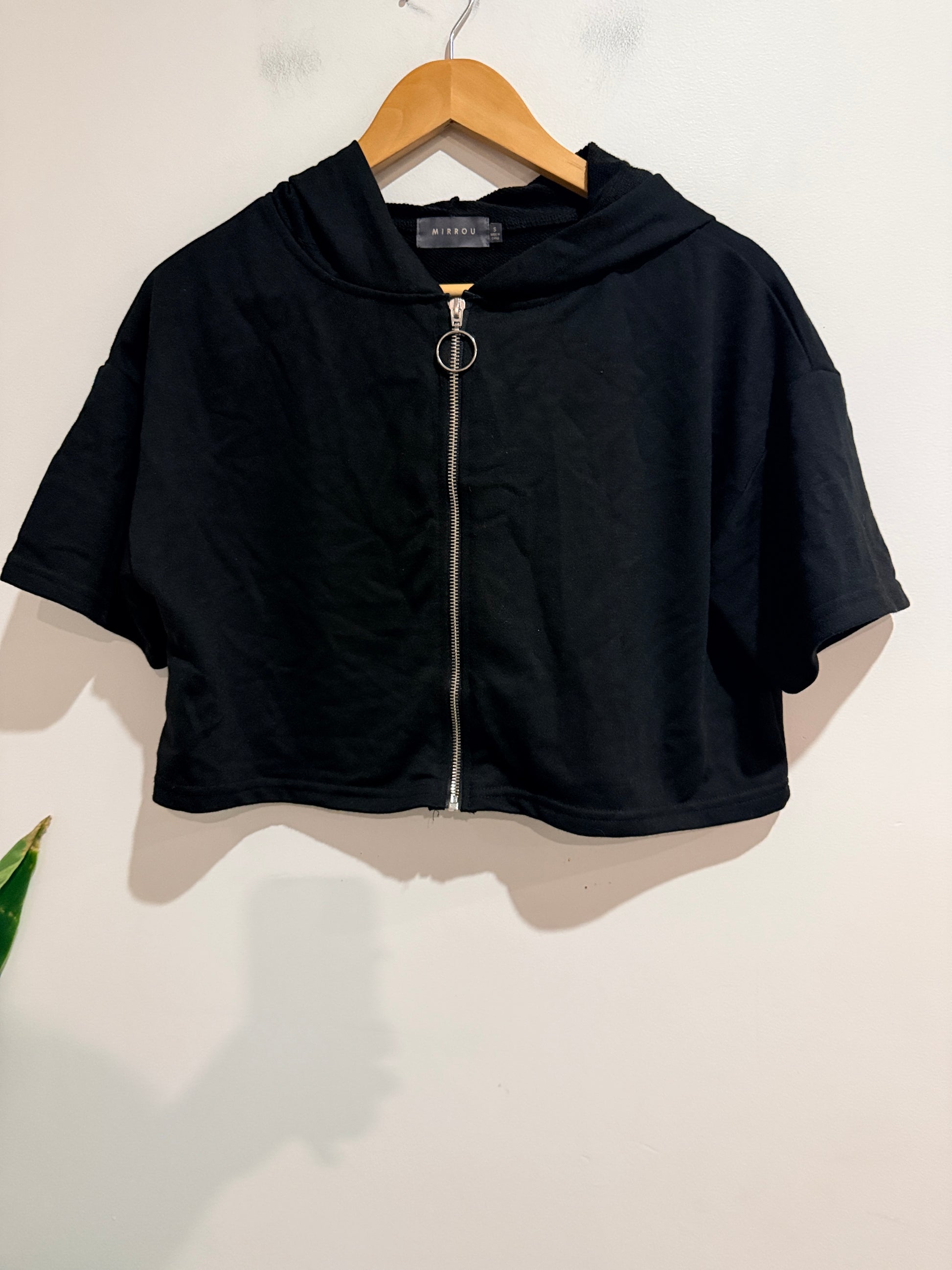 Mirrou Crop Hoodie Size S