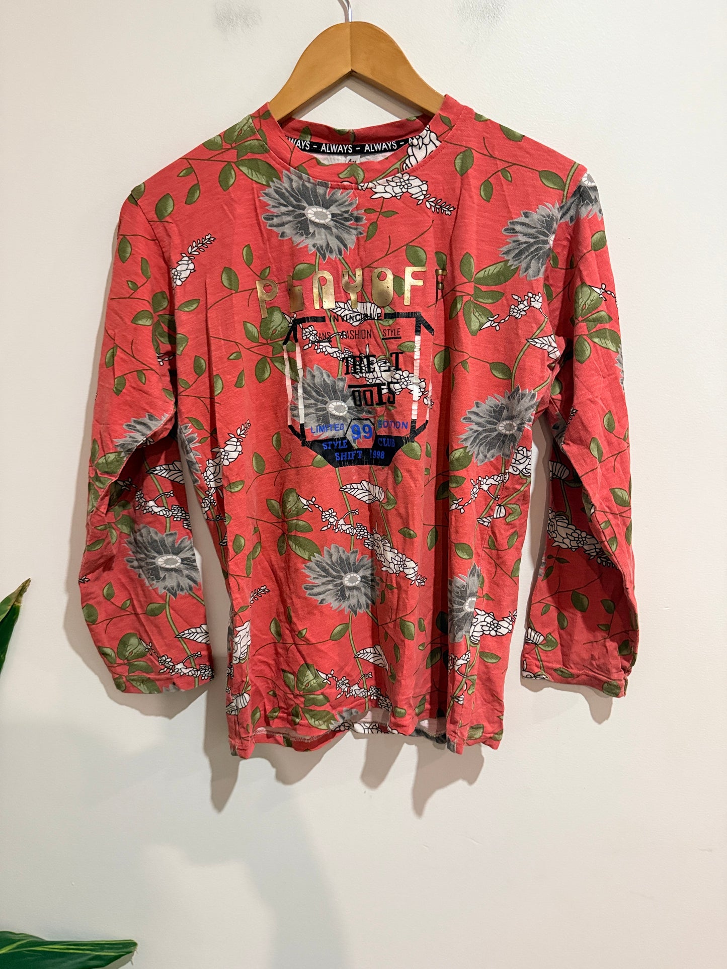Always Long-sleeve T-shirt Size 36 | U/Arm to U/Arm 48cm