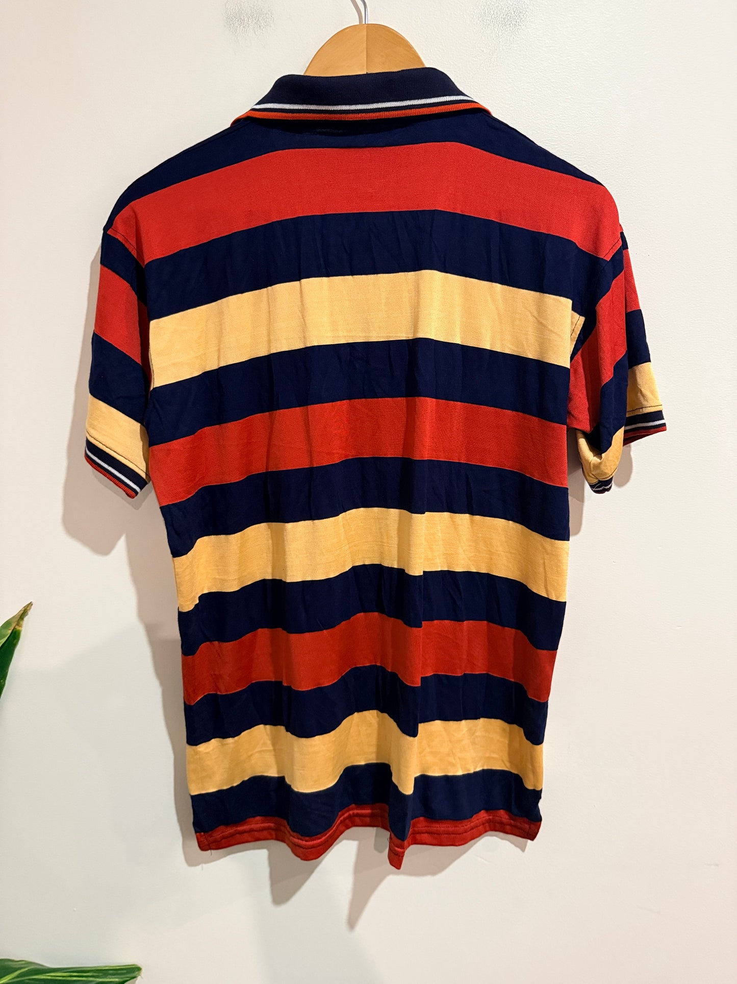 N.F Striped Polo Shirt Size U/Arm to U/Arm 55cm