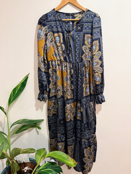 Emery Rose Paisley Print Dress Size L