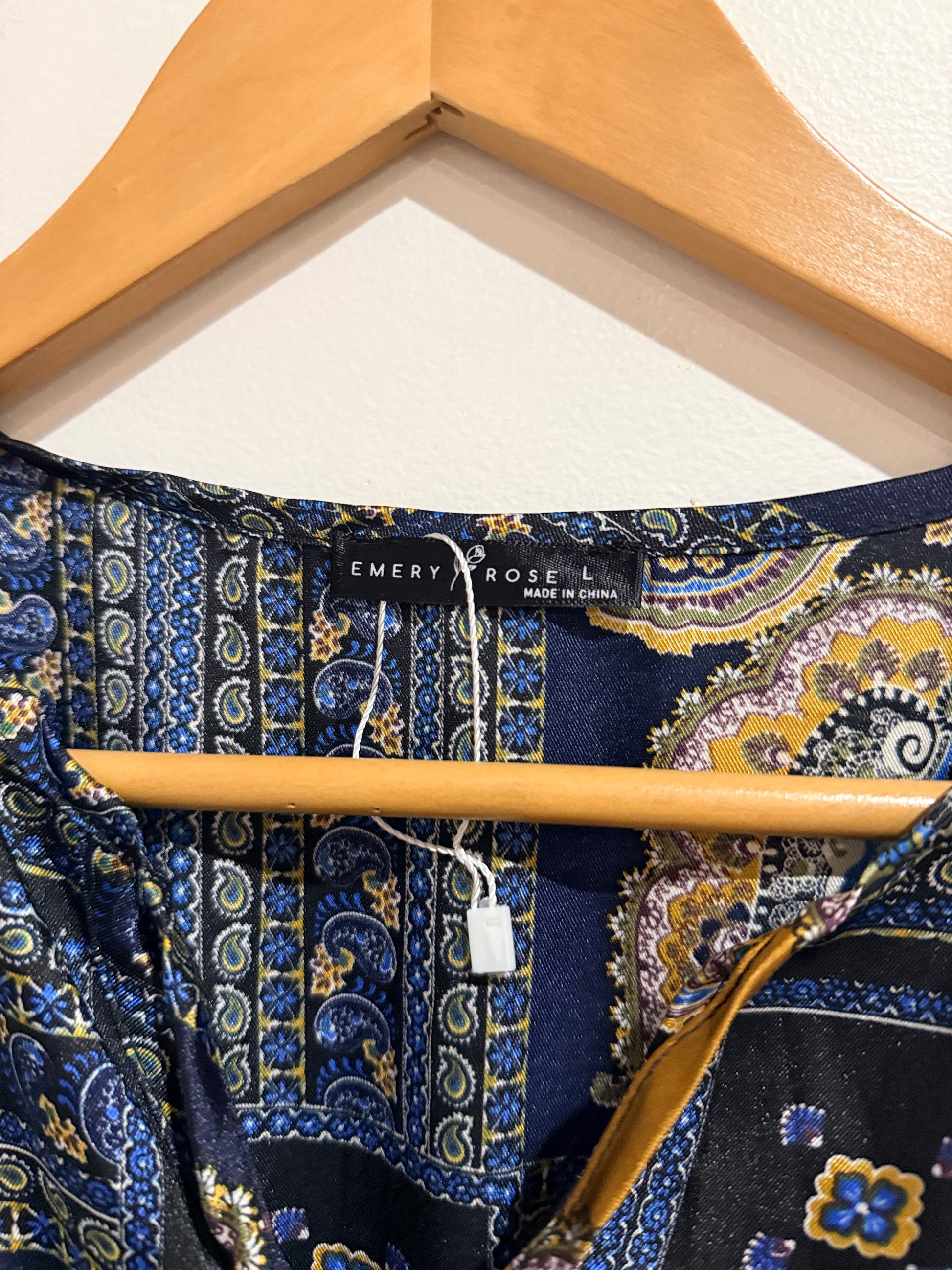 Emery Rose Paisley Print Dress Size L