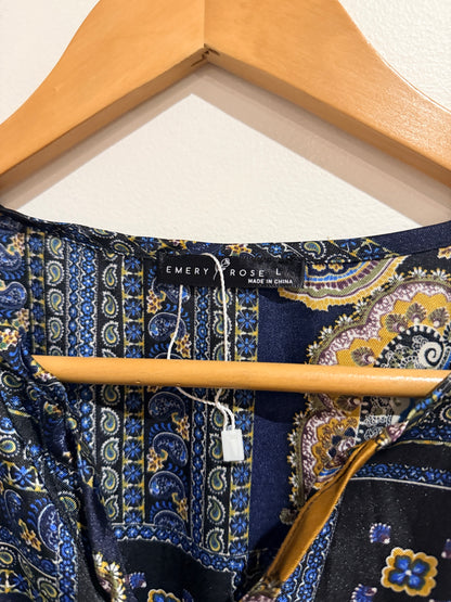 Emery Rose Paisley Print Dress Size L