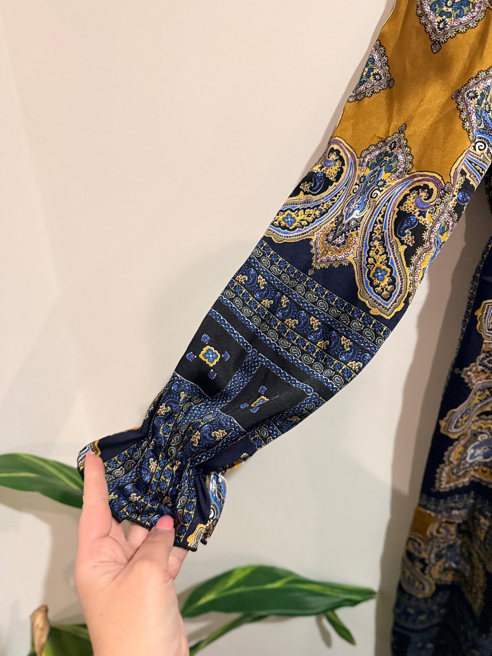 Emery Rose Paisley Print Dress Size L