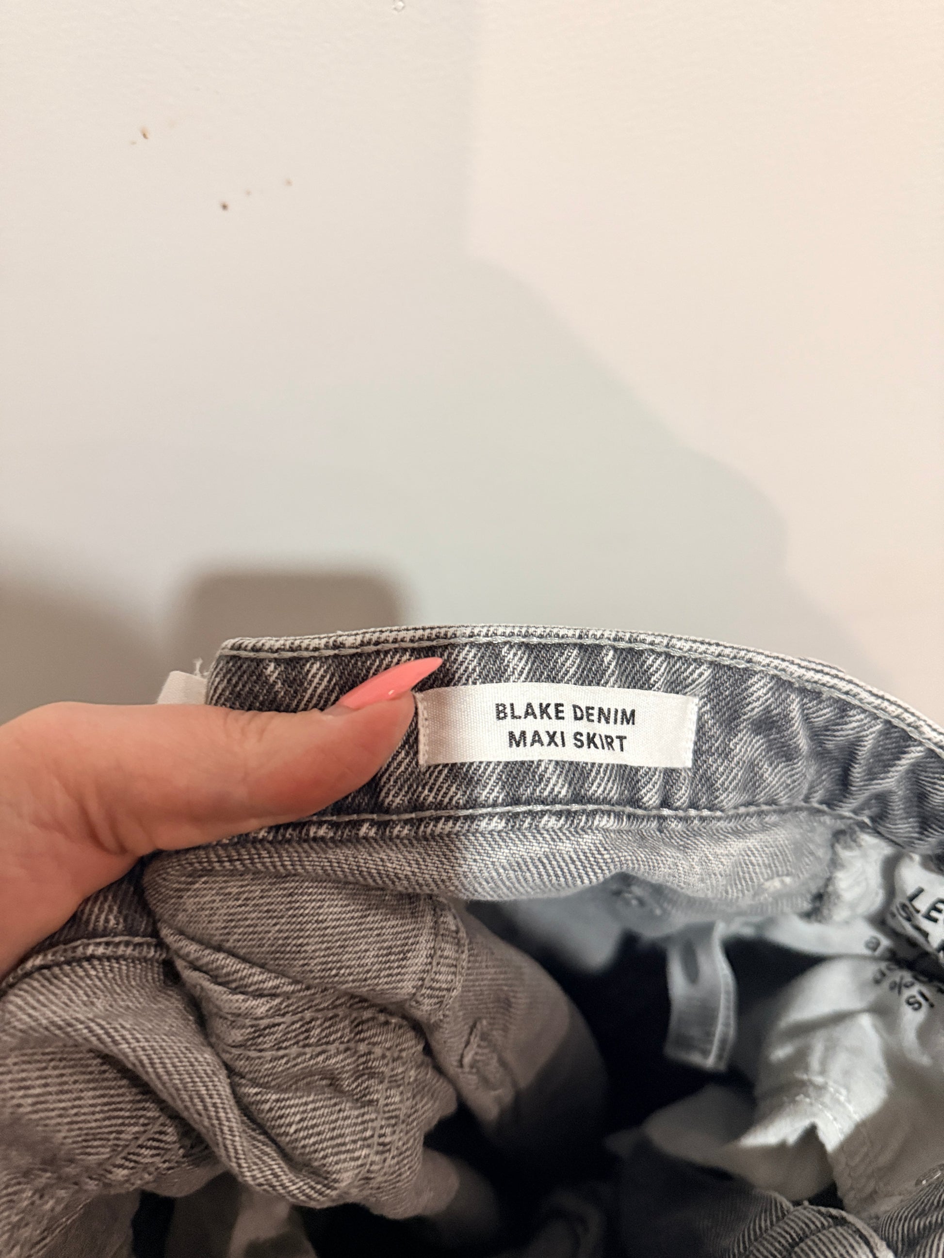 Cotton:on Denim Maxi Skirt Size 6