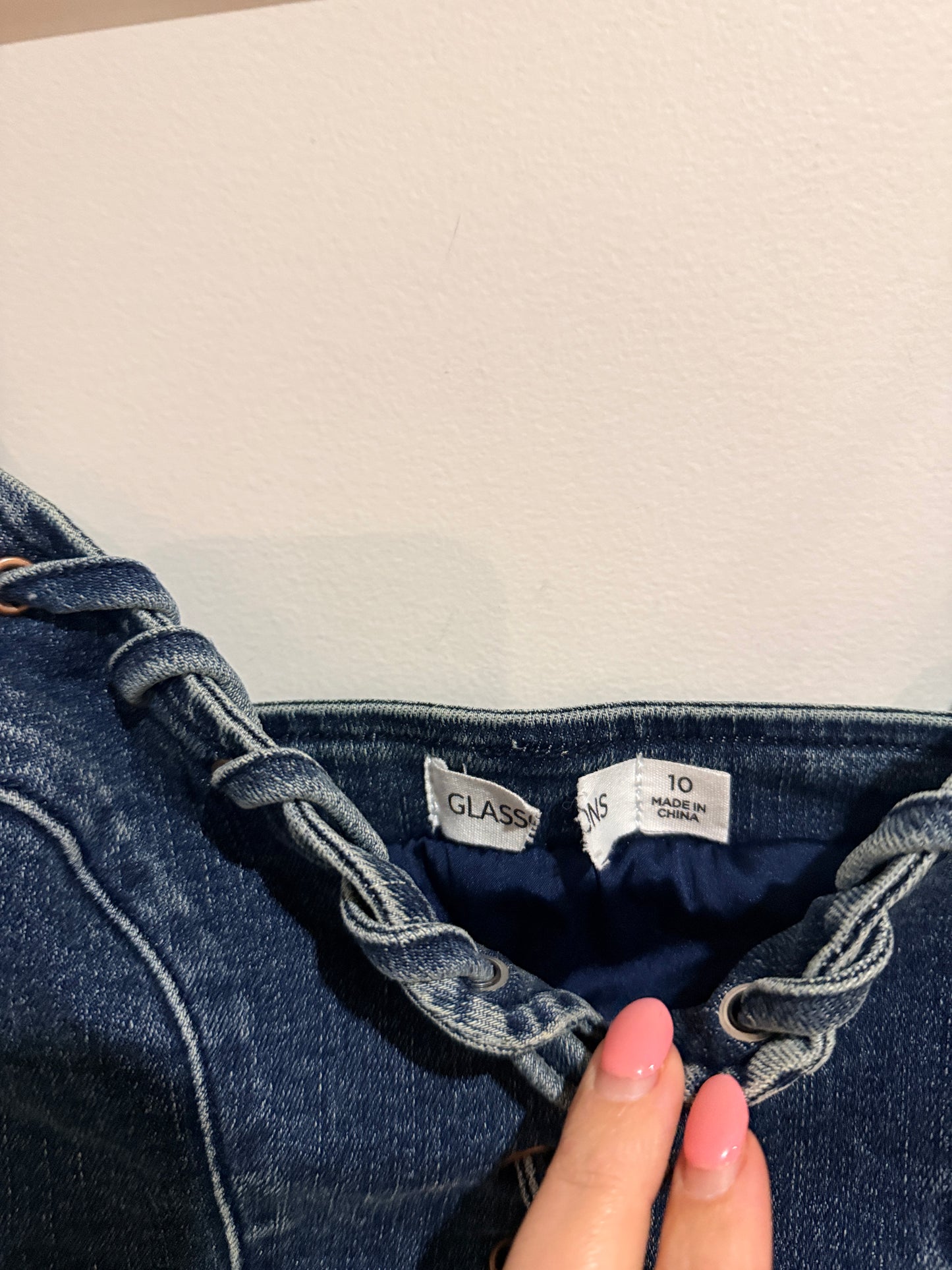 Glassons Denim Corset Top Size 10
