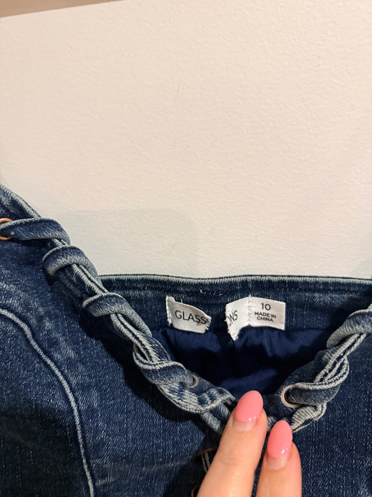 Glassons Denim Corset Top Size 10