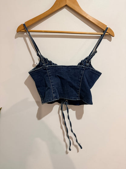 Glassons Denim Corset Top Size 10