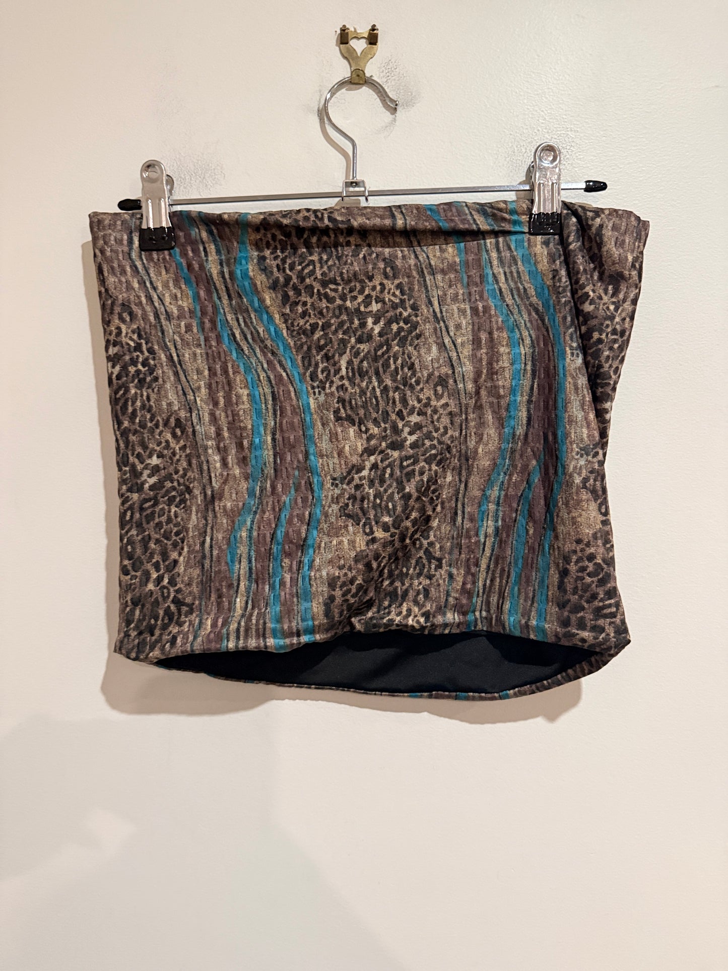 Glassons Brown Animal Print Tube Top - Medium