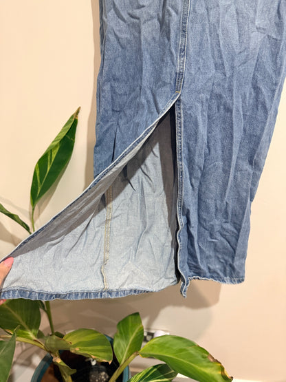 Cotton On Blake Denim Maxi Skirt Light Wash - Size 6