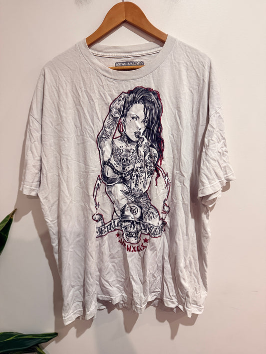 Metal Mulisha Graphic White T-Shirt - 2XL