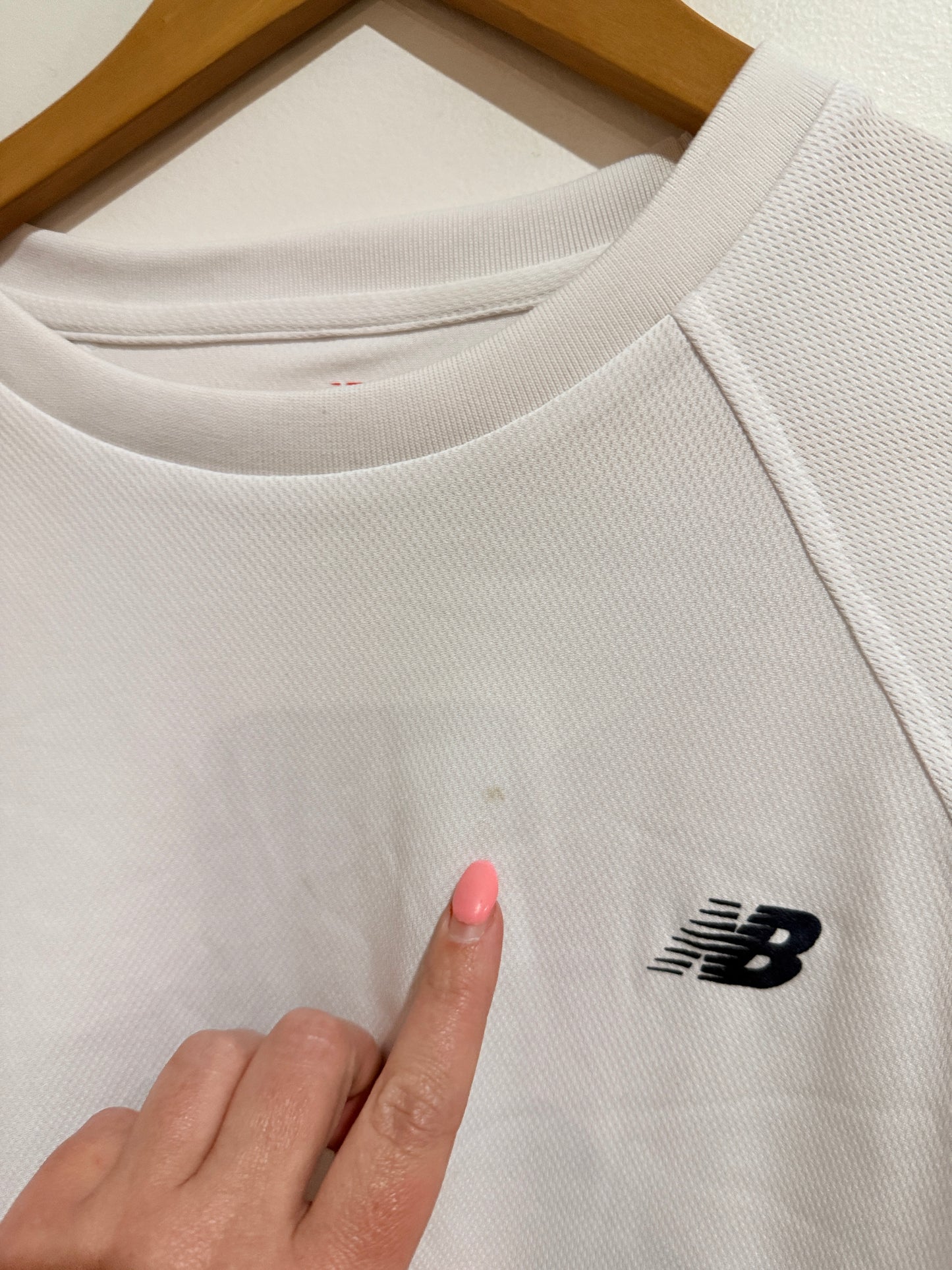 New Balance White Performance T-Shirt - XL