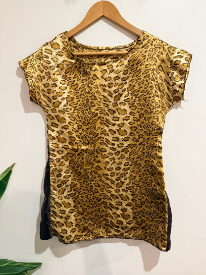 Brand Unknown Animal Print Top - 44cm u/arm