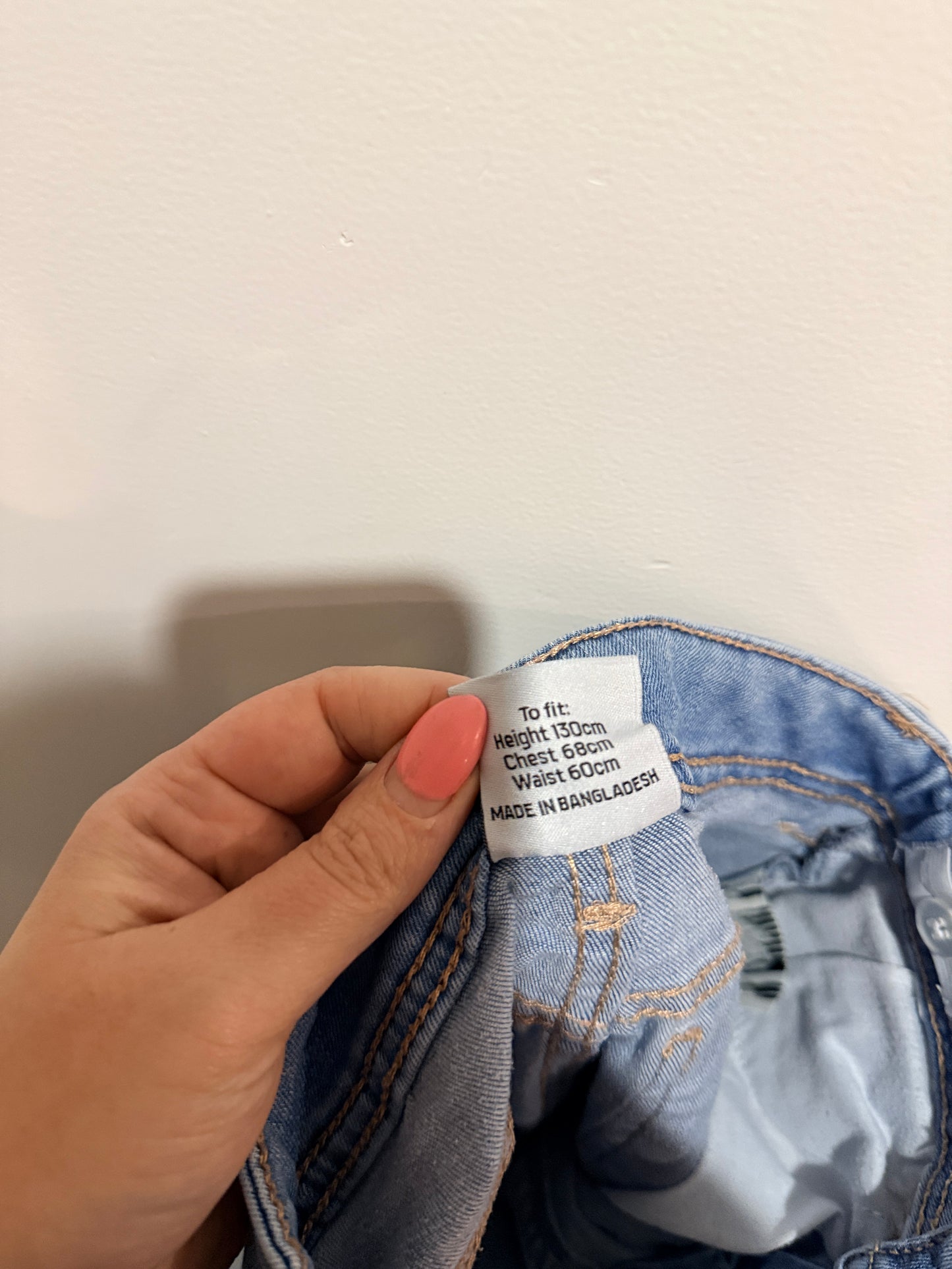 YO Boys Light Wash Distressed Jeans - Size 8