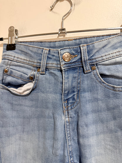YO Boys Light Wash Distressed Jeans - Size 8