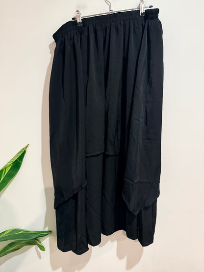Brand Unknown Black Overlay Skirt - 90cm Waist