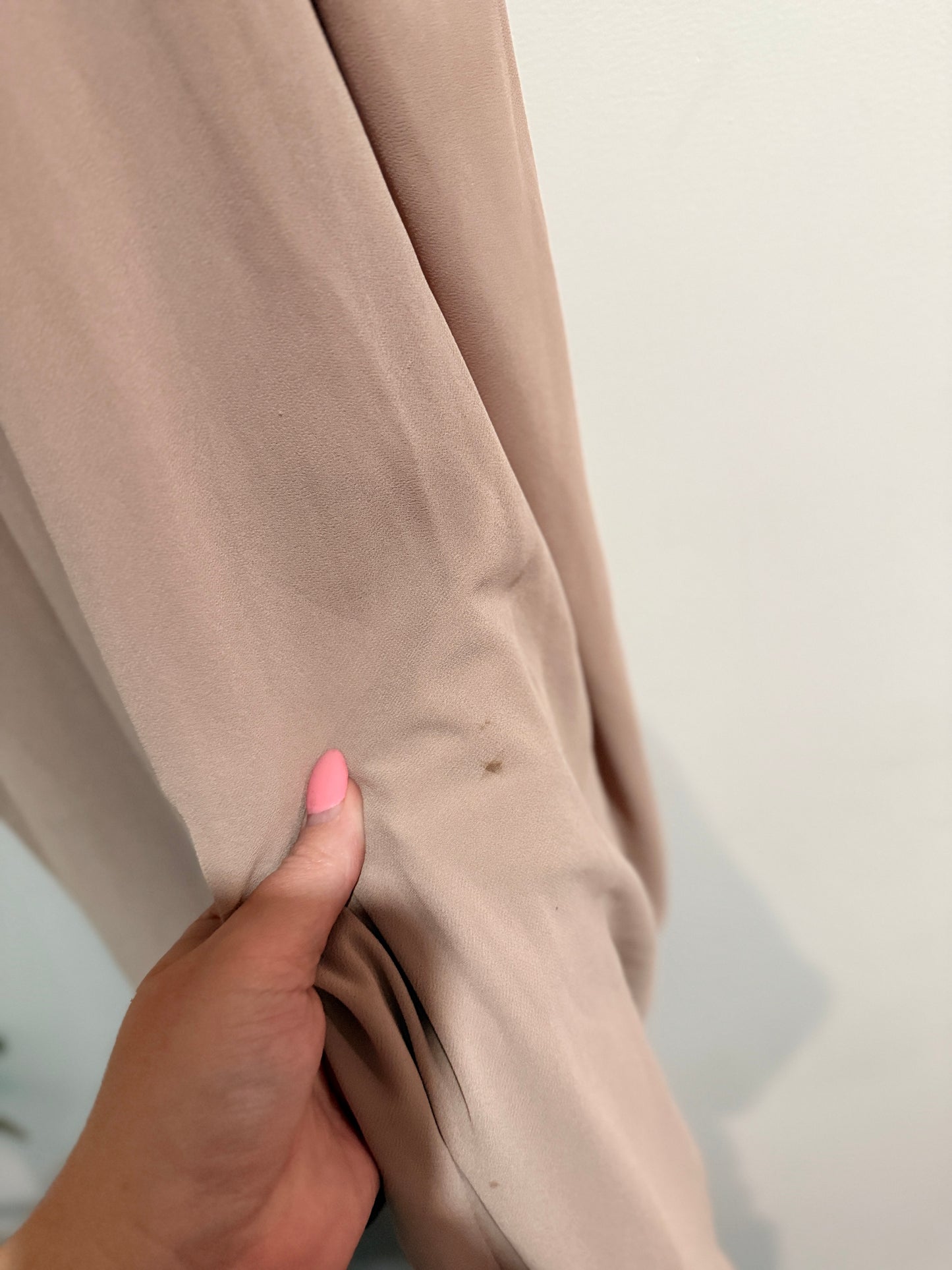 Indikah Taupe Draped Halter Dress - 12