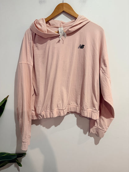 New Balance Pink Hooded Pullover - XL