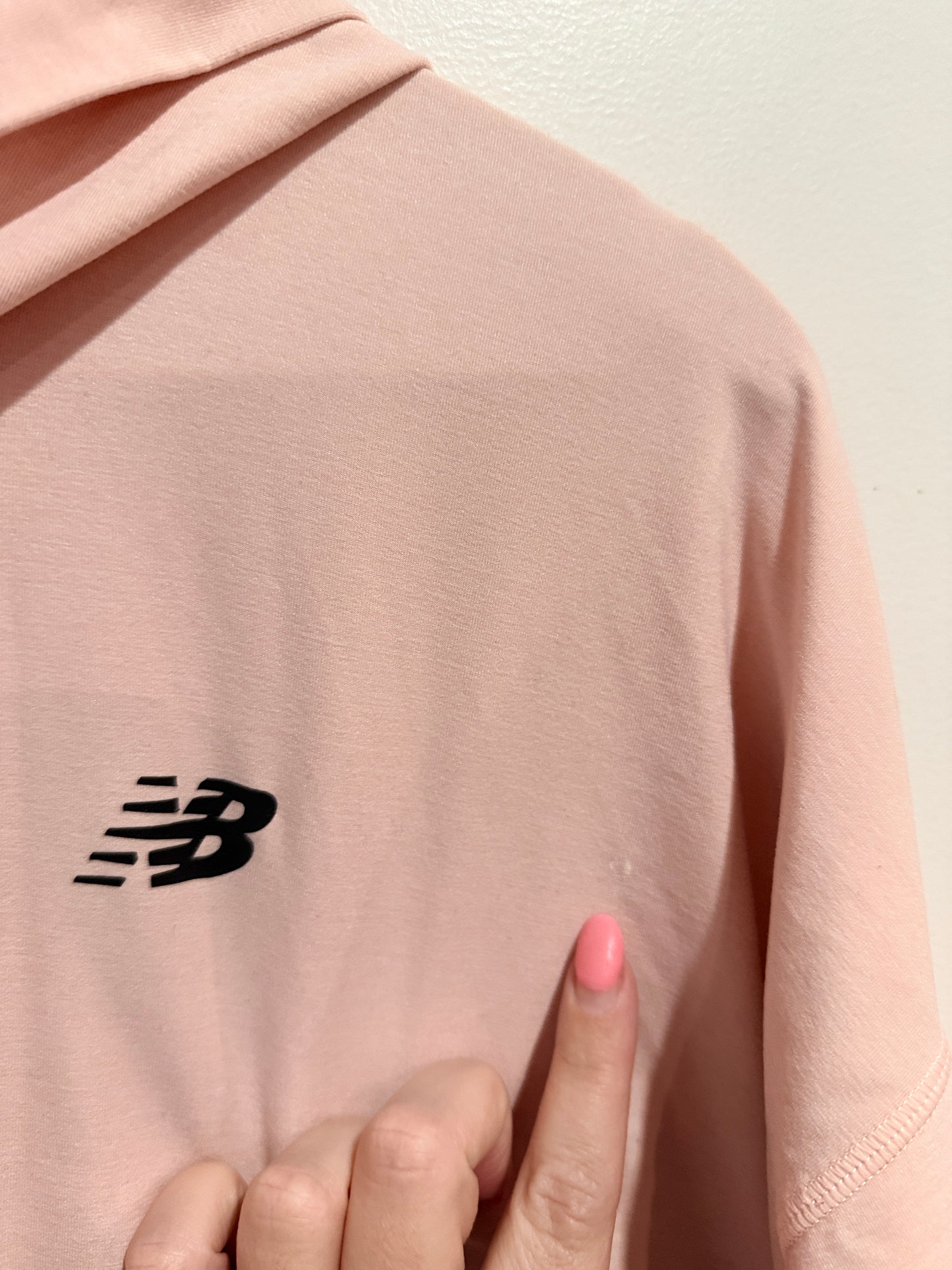 New Balance Pink Hooded Pullover - XL