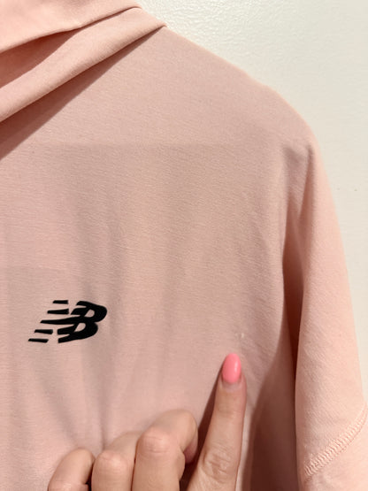 New Balance Pink Hooded Pullover - XL