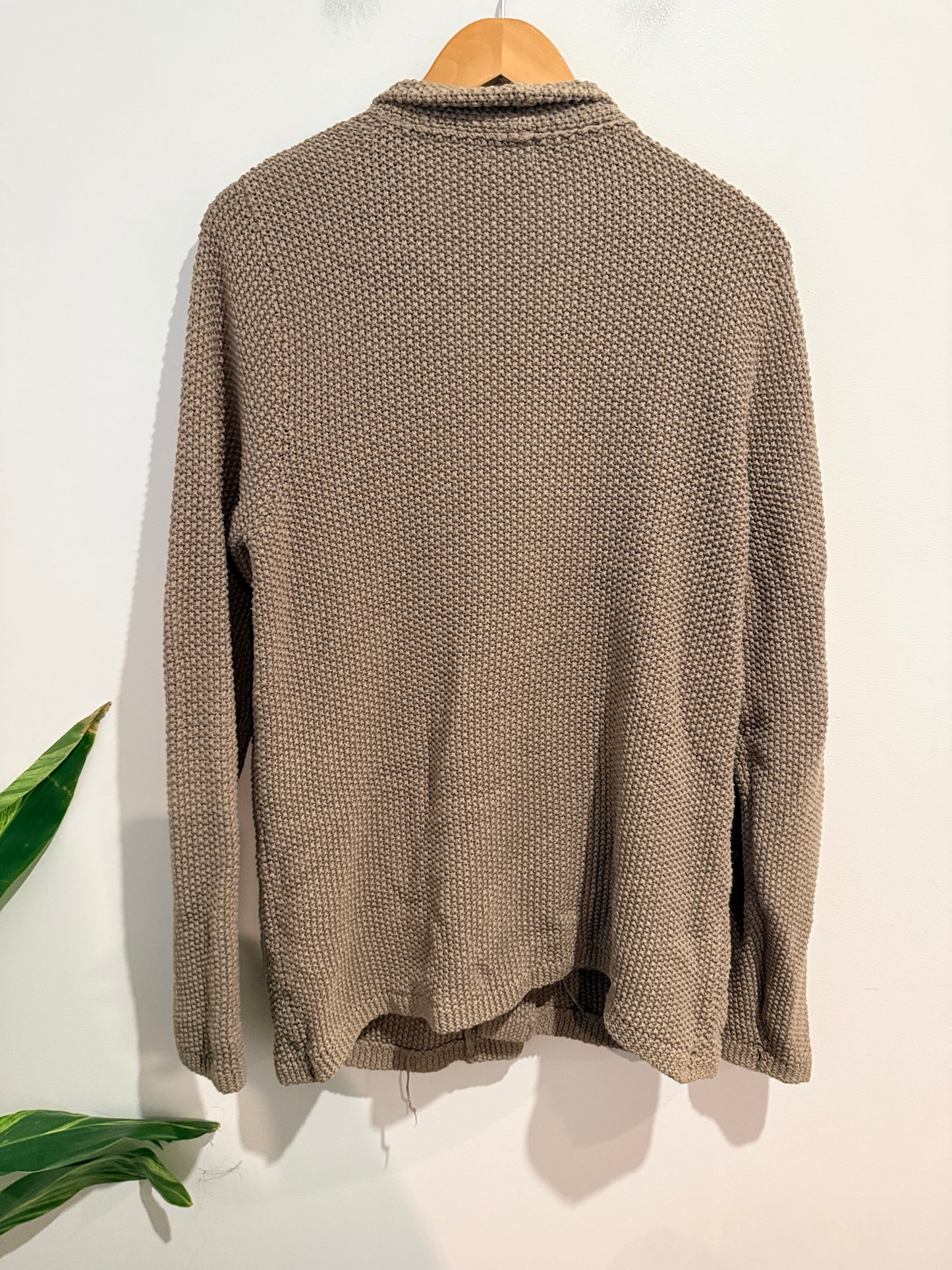 OVS Chunky Knit Cardigan Taupe - XL