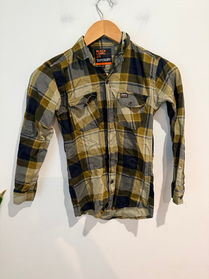 Superdry Black Label Co. Flannel Boys Shirt - Suit age 10 roughly