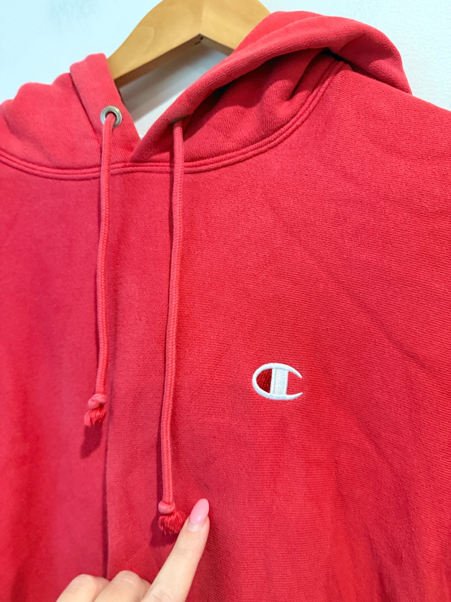 Champion Reverse Weave Hoodie Red - Size M