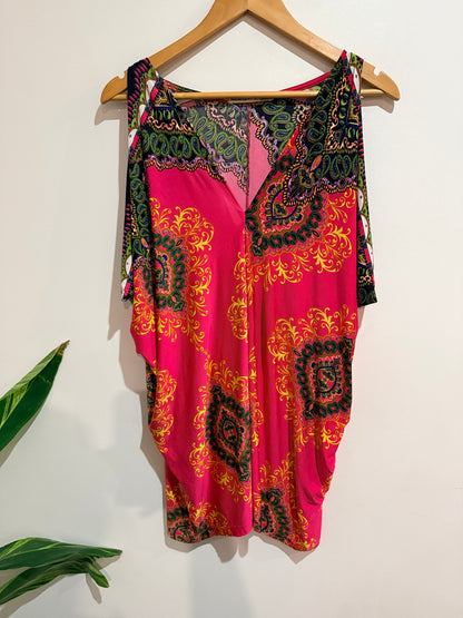 Jersey Girl V-neck Kaftan Dress Size 10