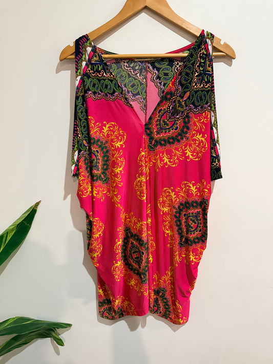 Jersey Girl V-neck Kaftan Dress Size 10