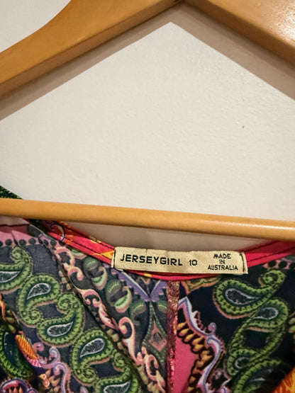 Jersey Girl V-neck Kaftan Dress Size 10