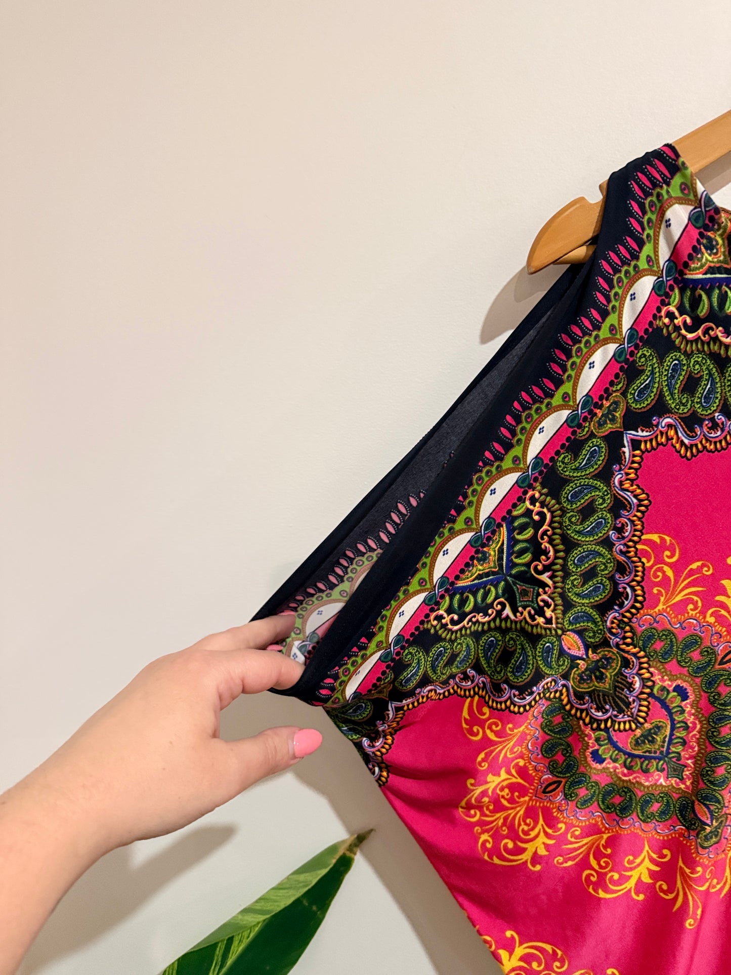Jersey Girl V-neck Kaftan Dress Size 10