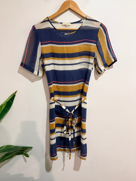 Ingrid Starnes (NZ Made) Stripe Dress Size S